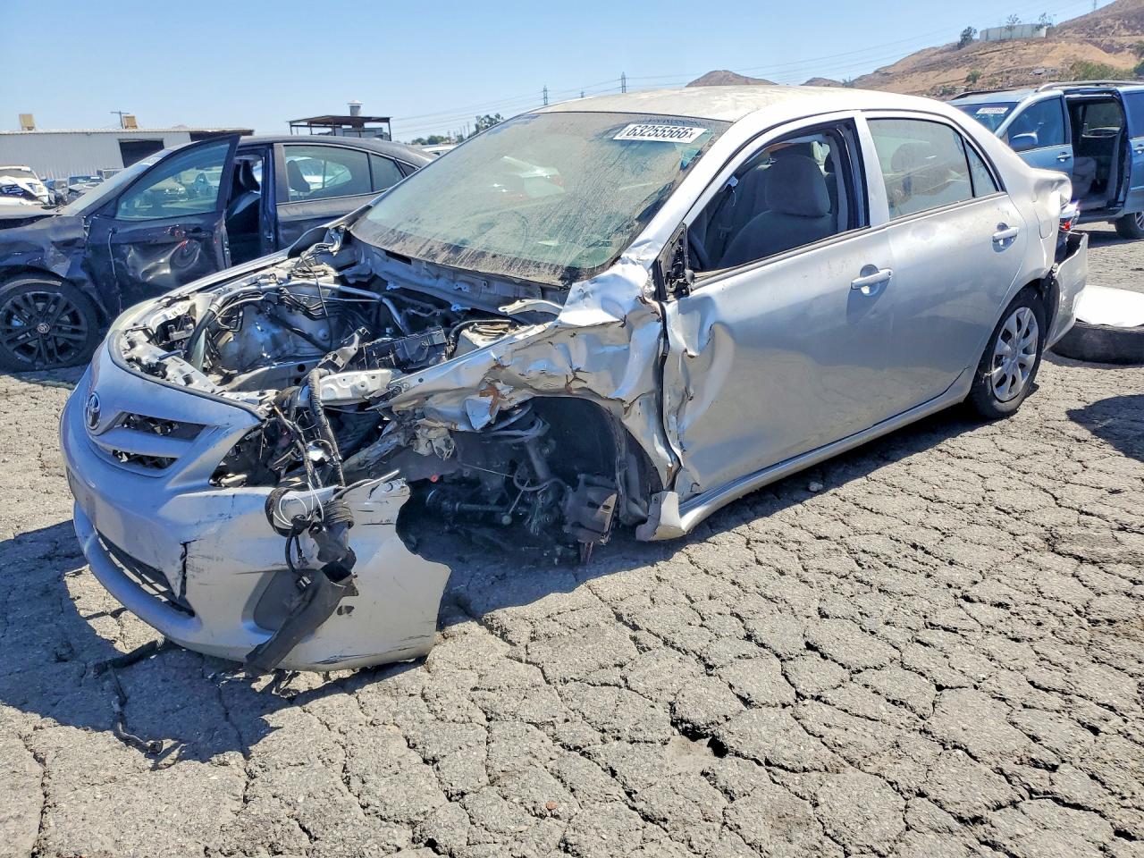 2012 Toyota Corolla L Серебряный vin: 5YFBU4EE2CP037764