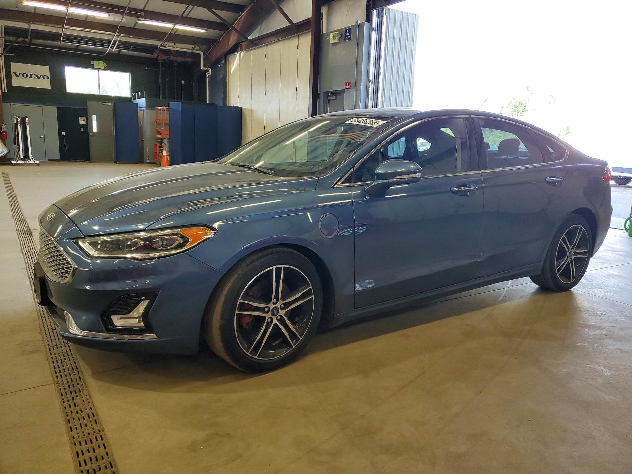 2019 Ford Fusion Titanium Blue vin: 3FA6P0SU4KR212849