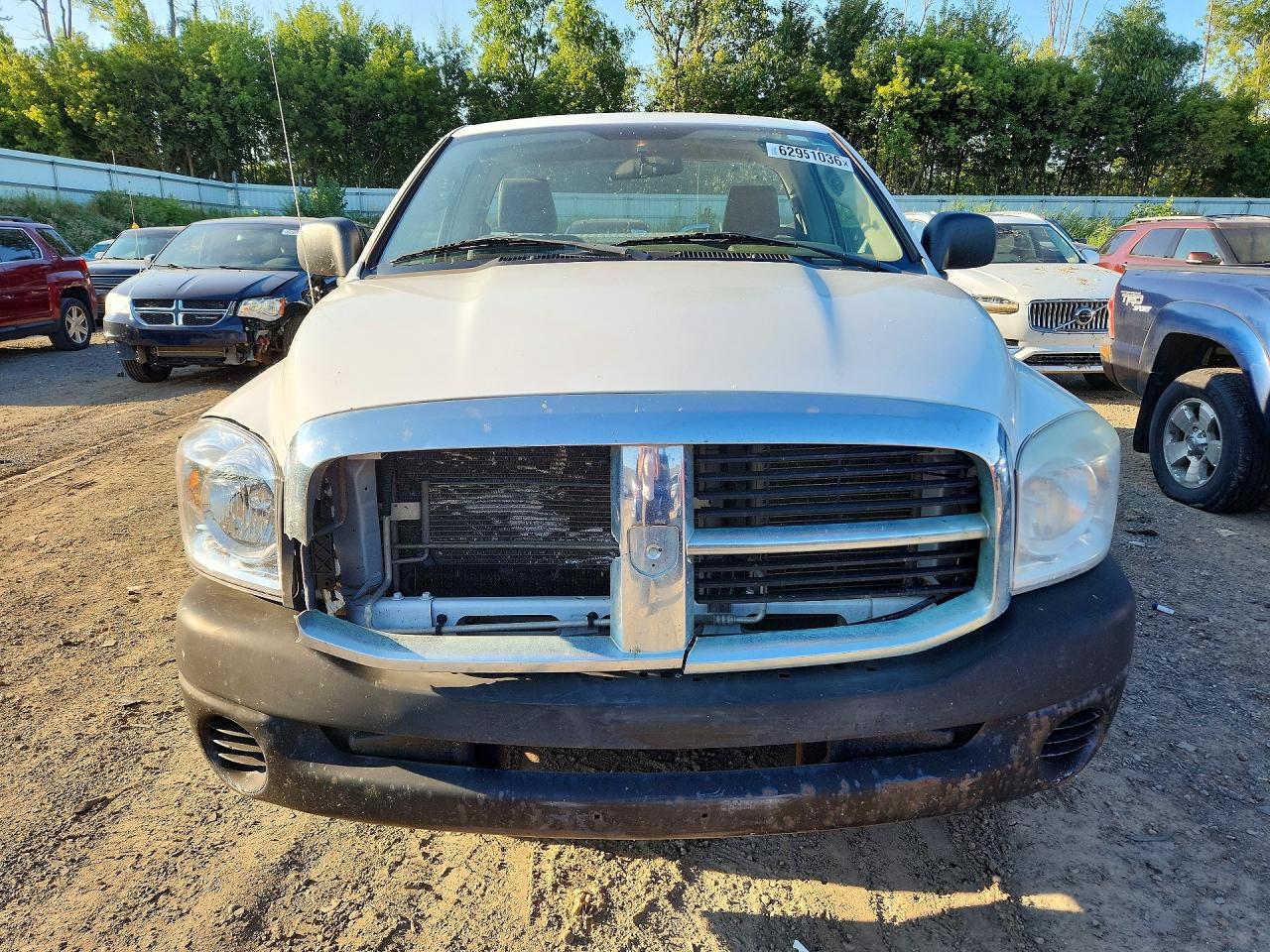 2007 Dodge Ram 1500 St White vin: 1D7HA16P47J593723