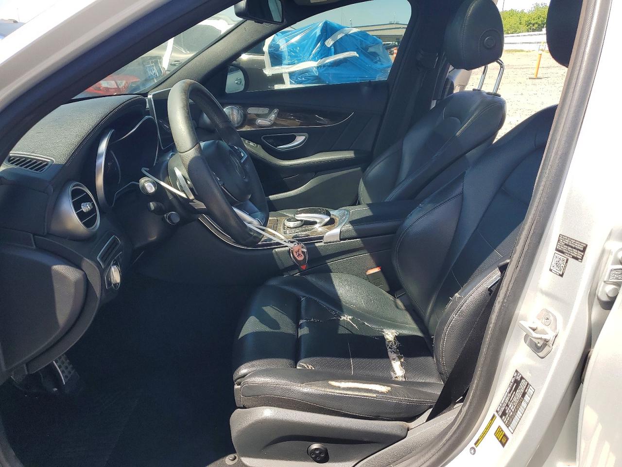 2015 Mercedes-benz C 400 4matic Silver vin: 55SWF6GB2FU035795