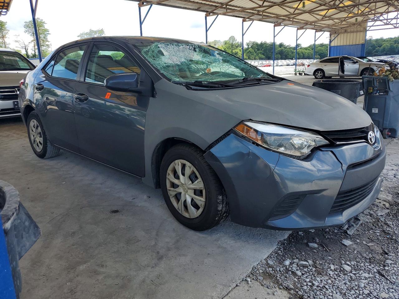 2015 Toyota Corolla L Gray vin: 2T1BURHE9FC417035