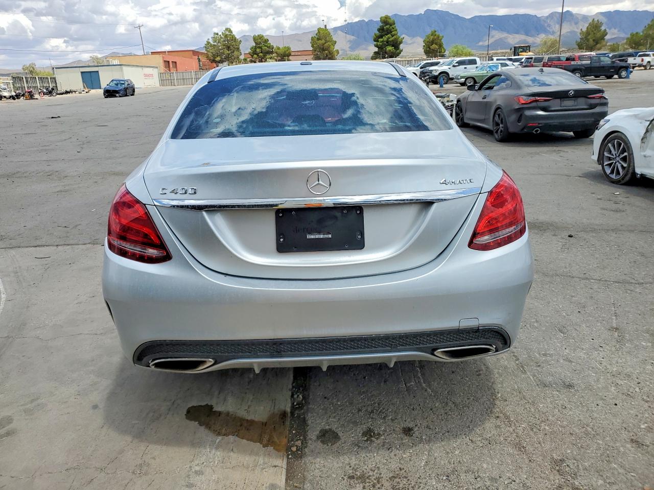 2015 Mercedes-benz C 400 4matic Silver vin: 55SWF6GB8FU023263