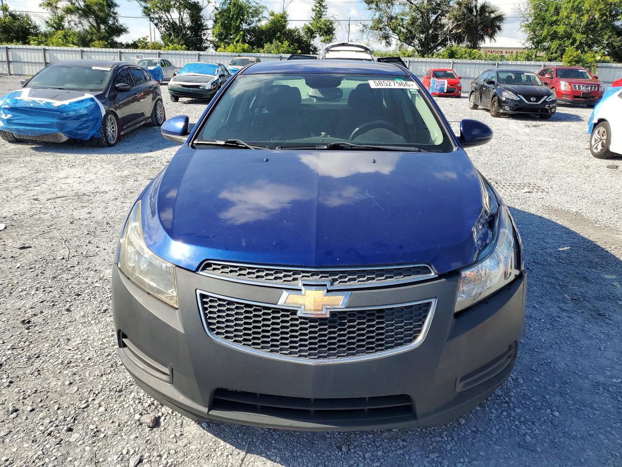 2013 Chevrolet Cruze Lt Blue vin: 1G1PC5SB3D7306245