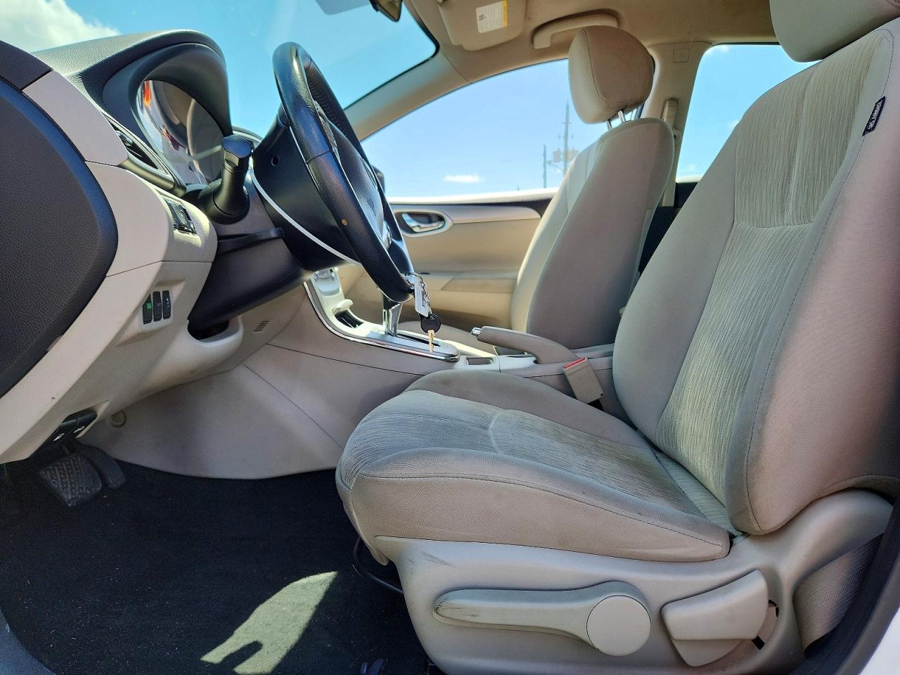 2015 Nissan Sentra Sv White vin: 3N1AB7AP9FY220452