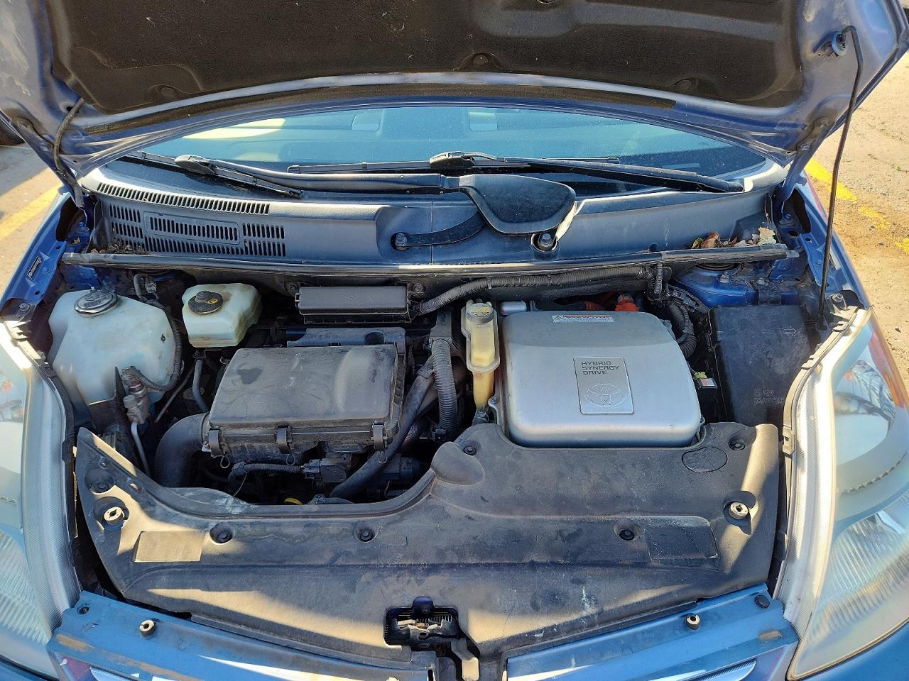 2007 Toyota Prius Base Blue vin: JTDKB20U777690123