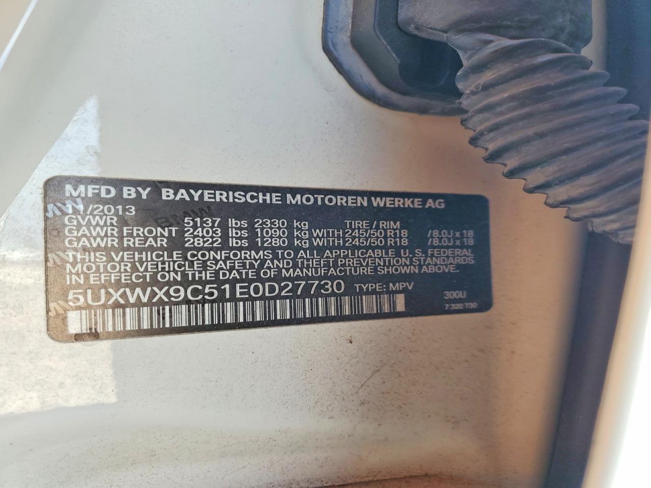 2014 Bmw X3 Xdrive28i White vin: 5UXWX9C51E0D27730