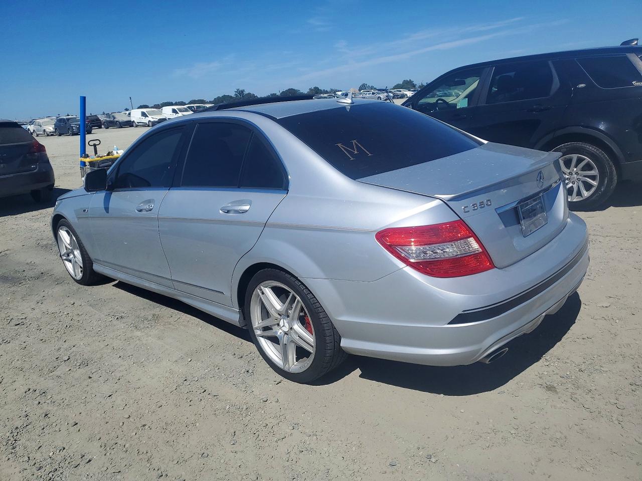 2008 Mercedes-benz C 350 Silver vin: WDDGF56X38F033376