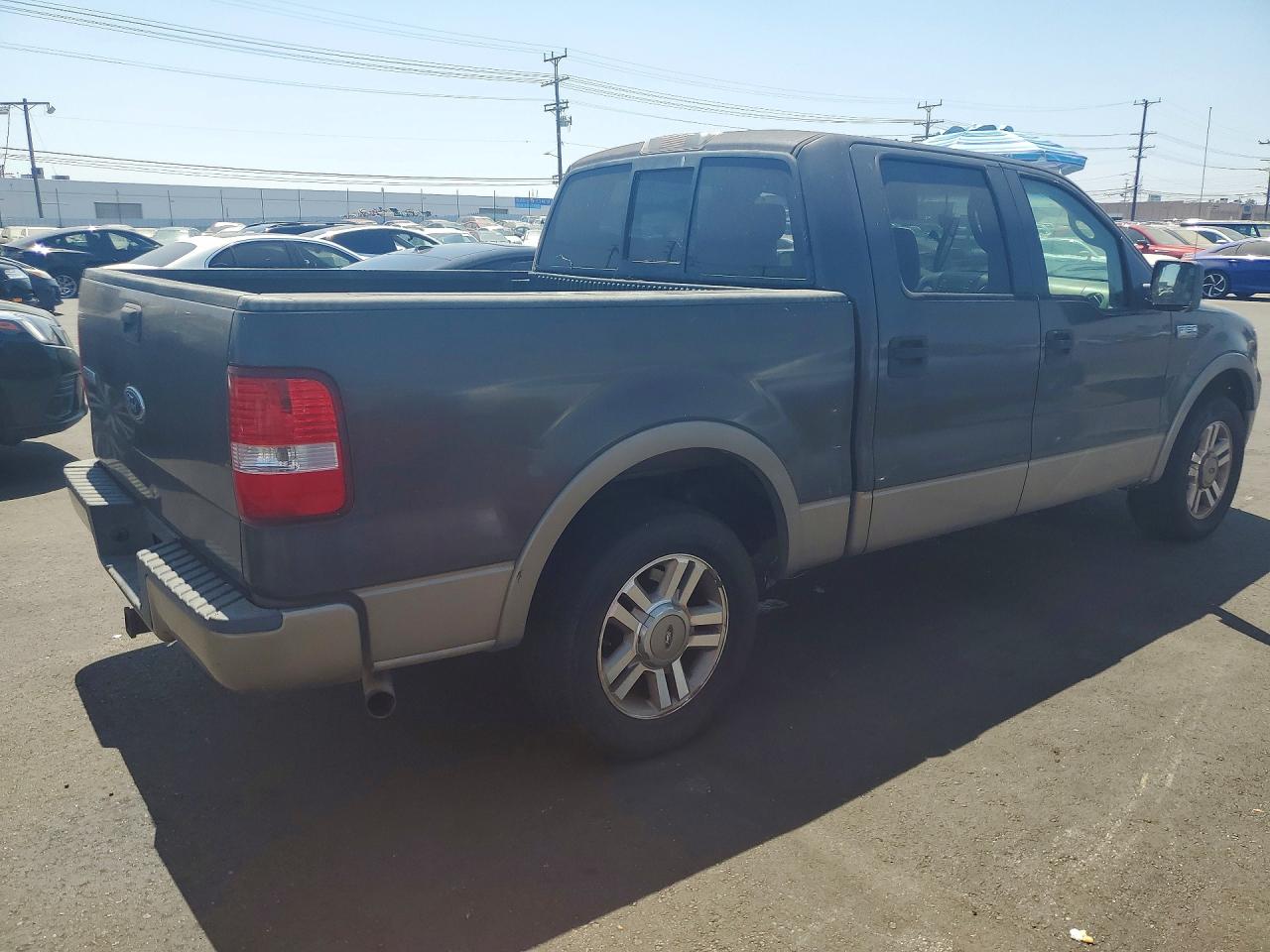 2005 Ford F150 Supercrew Gray vin: 1FTPW12555KC34089