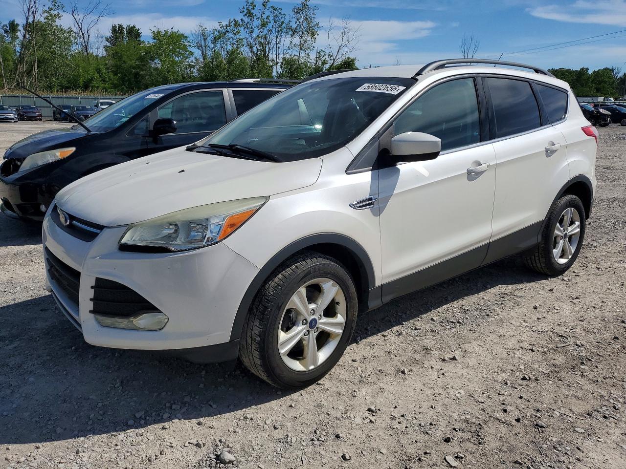 2014 Ford Escape Se White vin: 1FMCU9GX7EUE09035