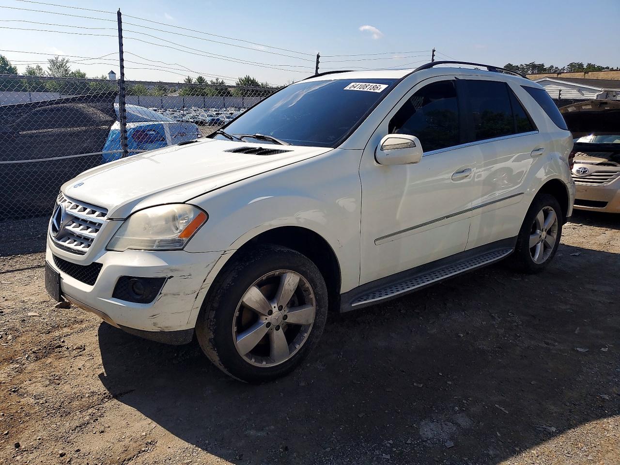 2010 Mercedes-benz Ml 350 4matic White vin: 4JGBB8GB6AA562033