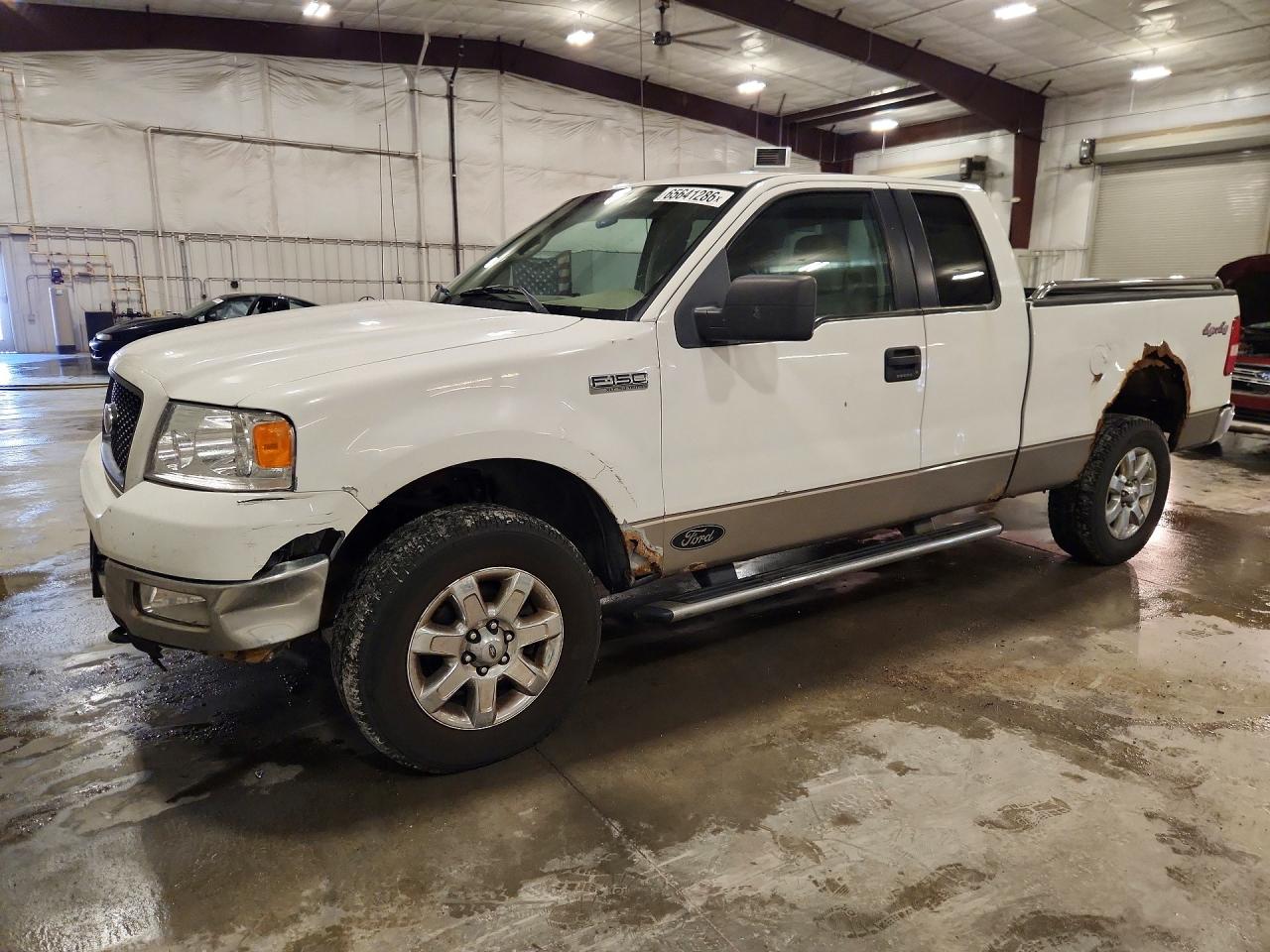 2005 Ford F150 White vin: 1FTPX145X5FB24254