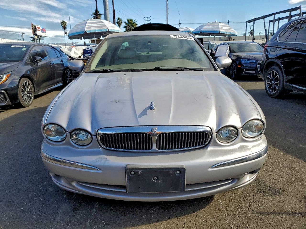 2002 Jaguar X-type 2.5 Silver vin: SAJEA51DX2XC77979
