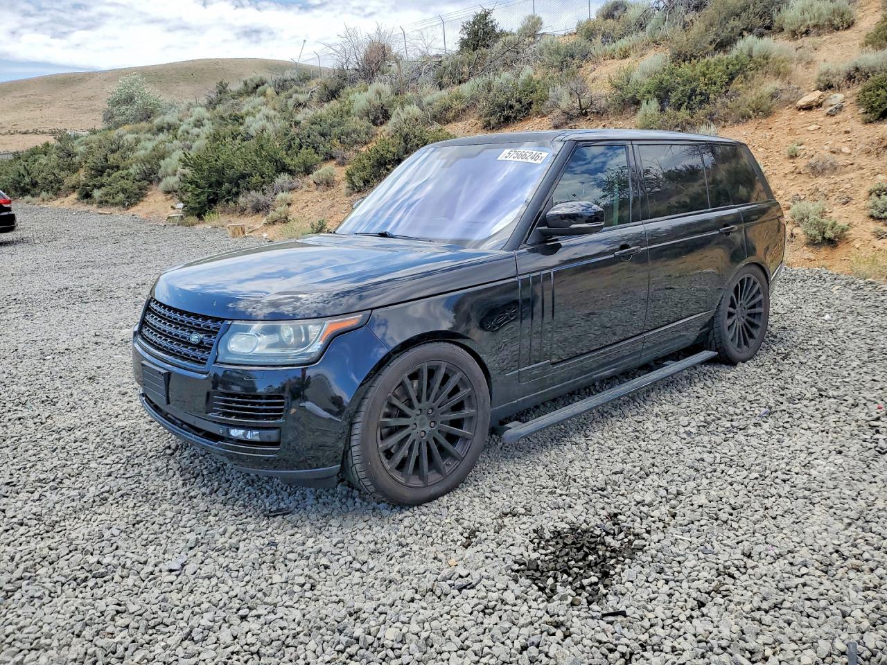 2014 Land Rover Range Rover Supercharged Black vin: SALGS3TF9EA195553