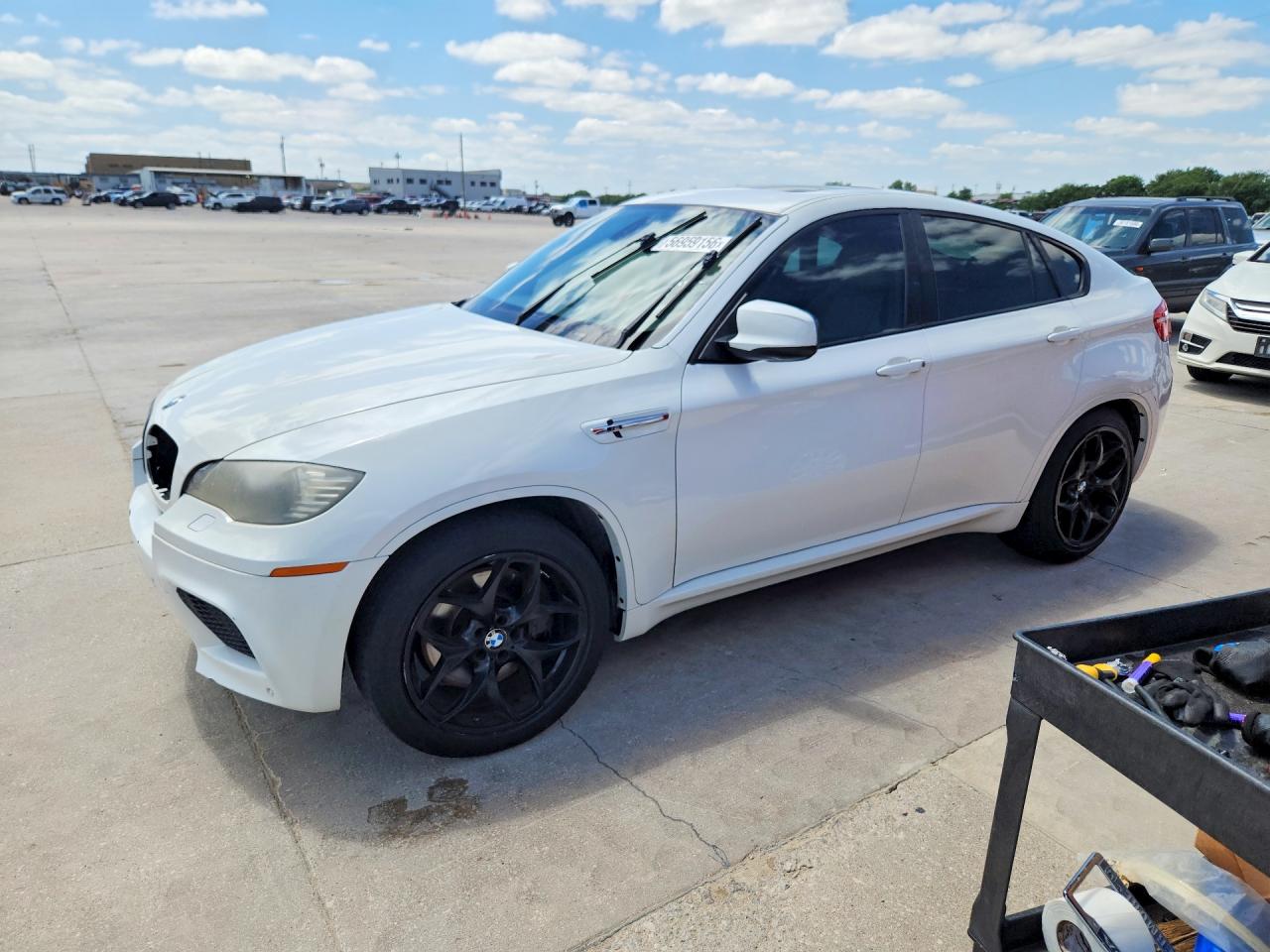 2010 Bmw X6 M White vin: 5YMGZ0C50ALK13081