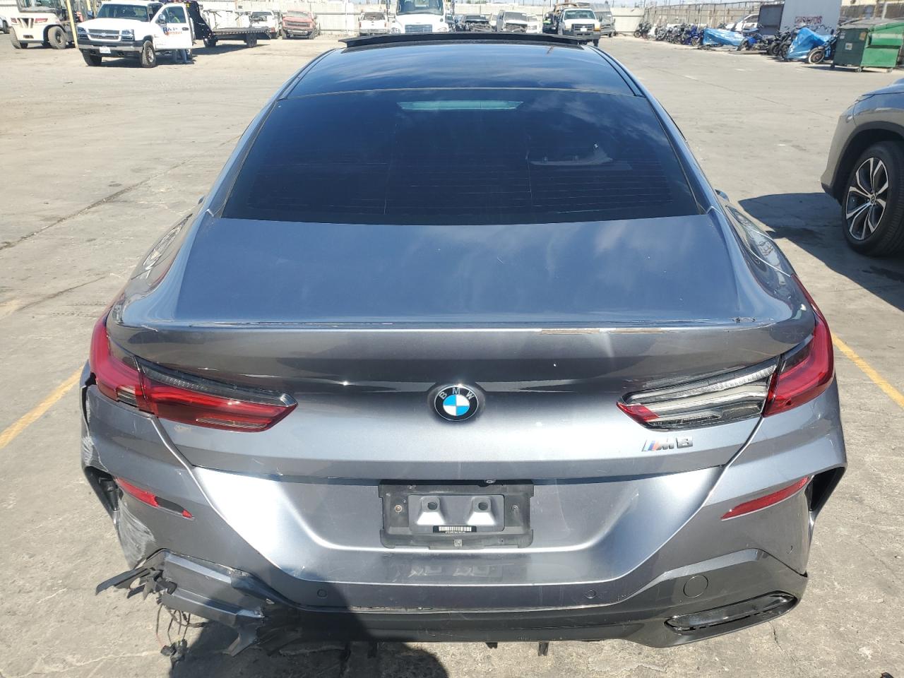 2022 Bmw M850xi    Gray vin: WBAGV8C04NCH67186