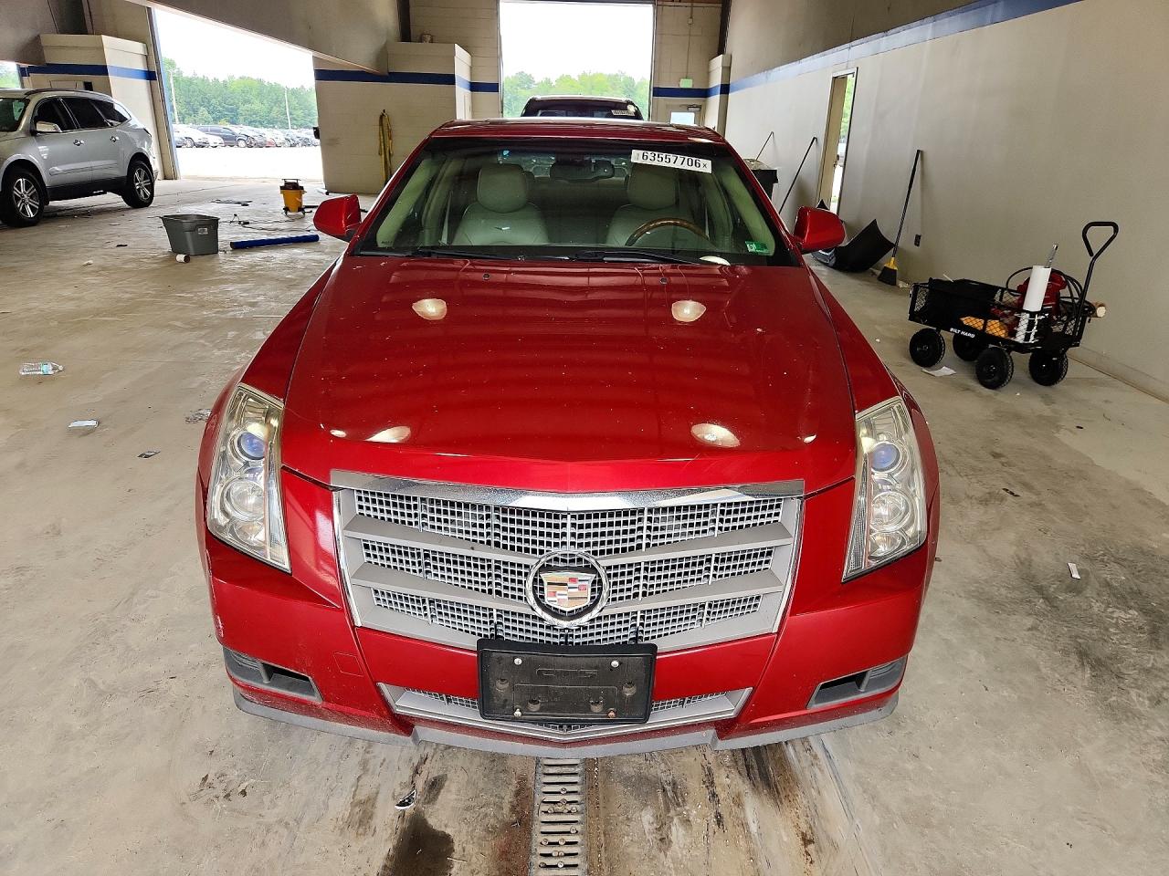 2009 Cadillac Cts Red vin: 1G6DF577690141378