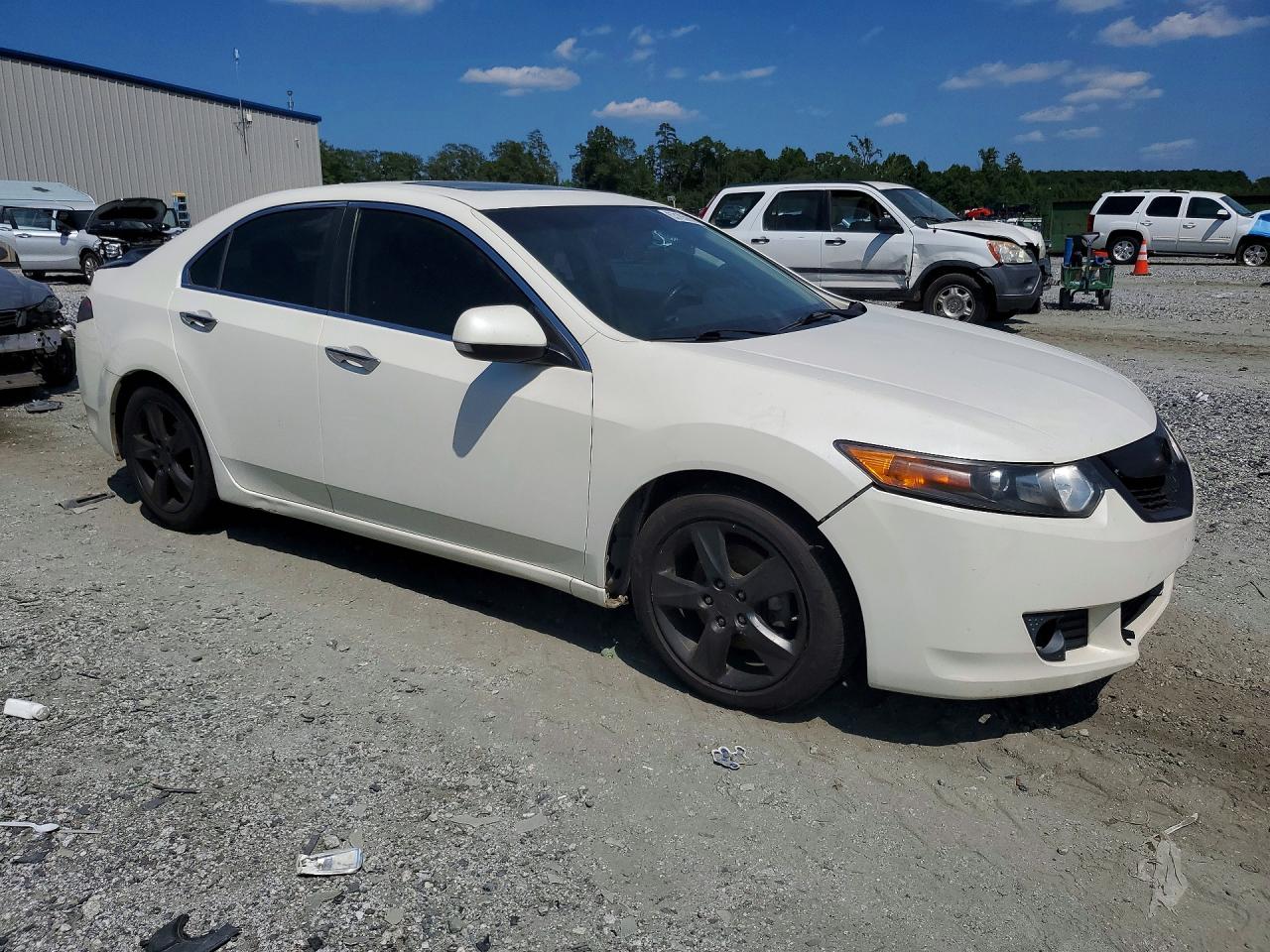 2009 Acura Tsx White vin: JH4CU26669C026184