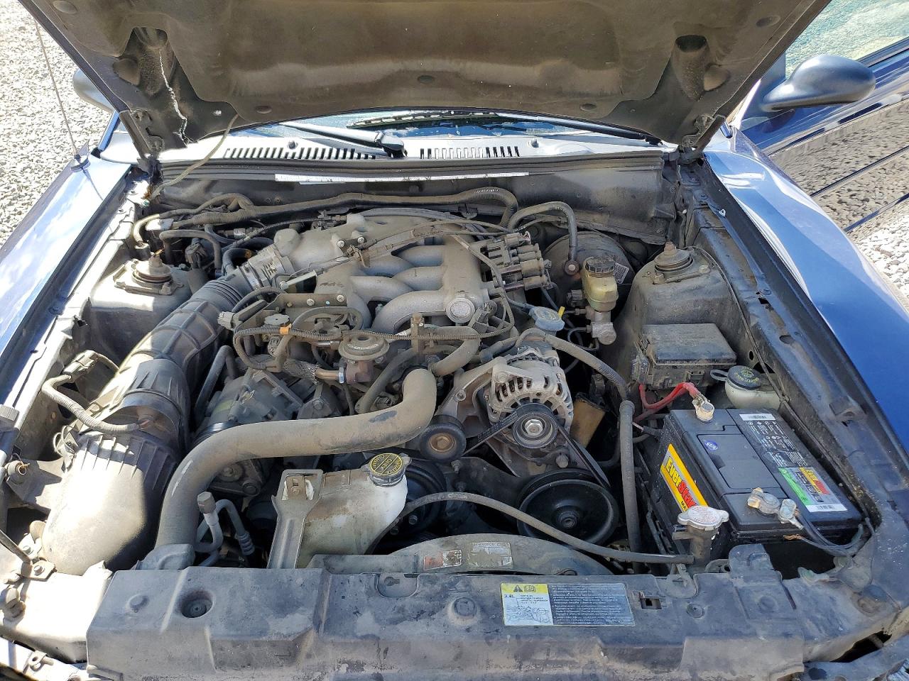 2003 Ford Mustang Blue vin: 1FAFP44453F411198