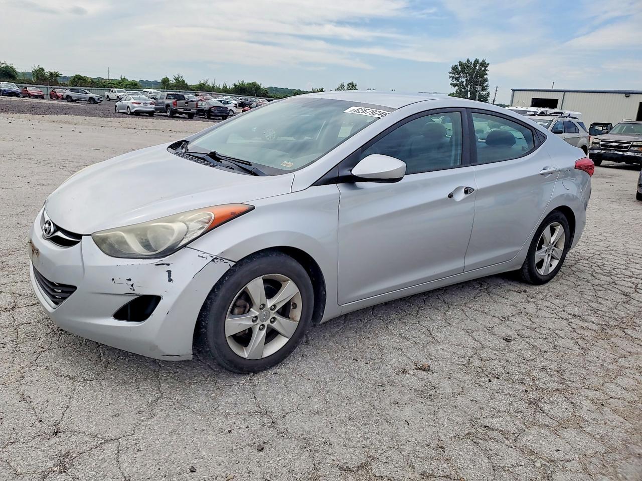 2013 Hyundai Elantra Gls Silver vin: 5NPDH4AE3DH268285
