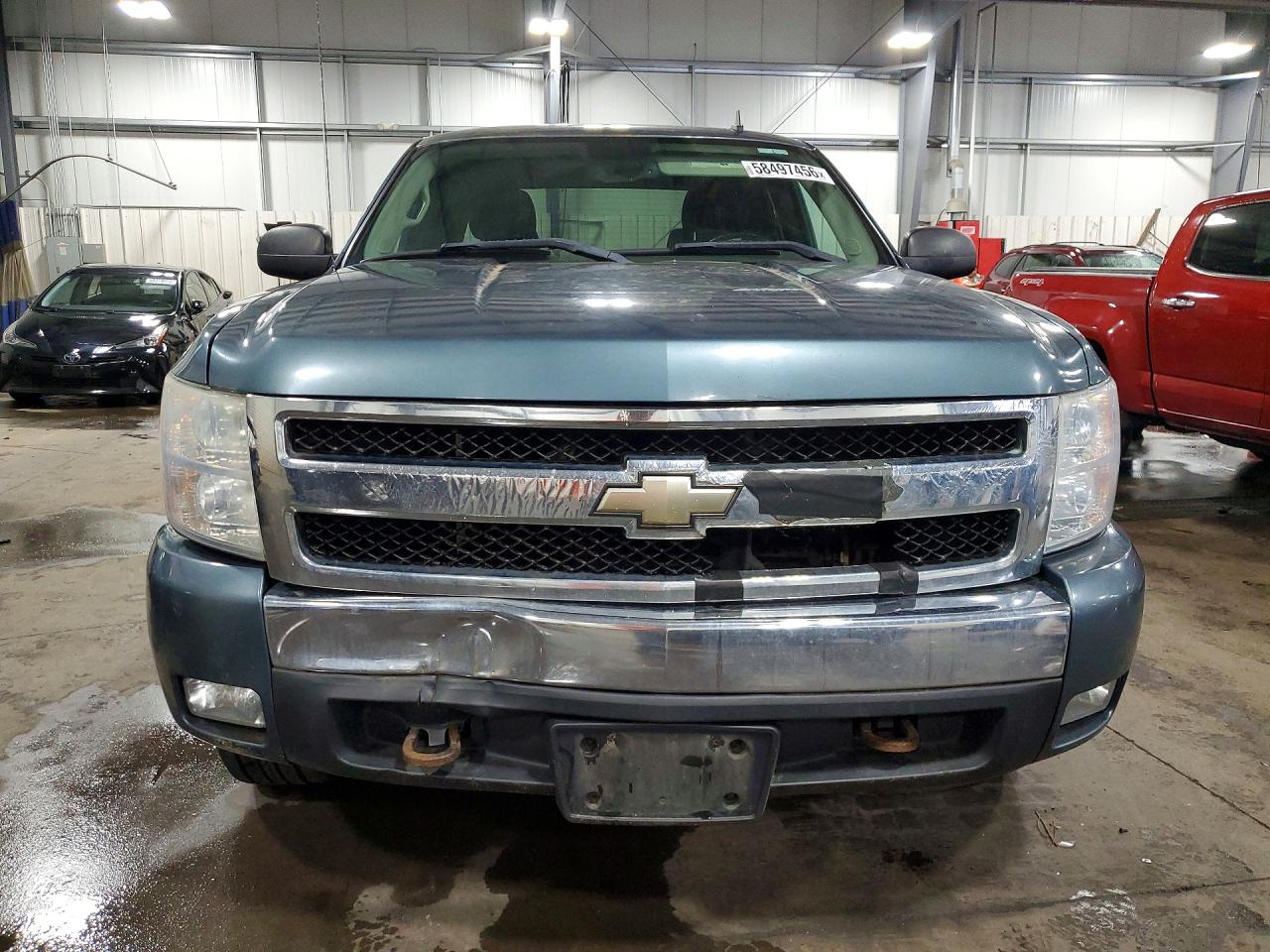 2007 Chevrolet Silverado K1500 Blue vin: 1GCEK19097Z648063