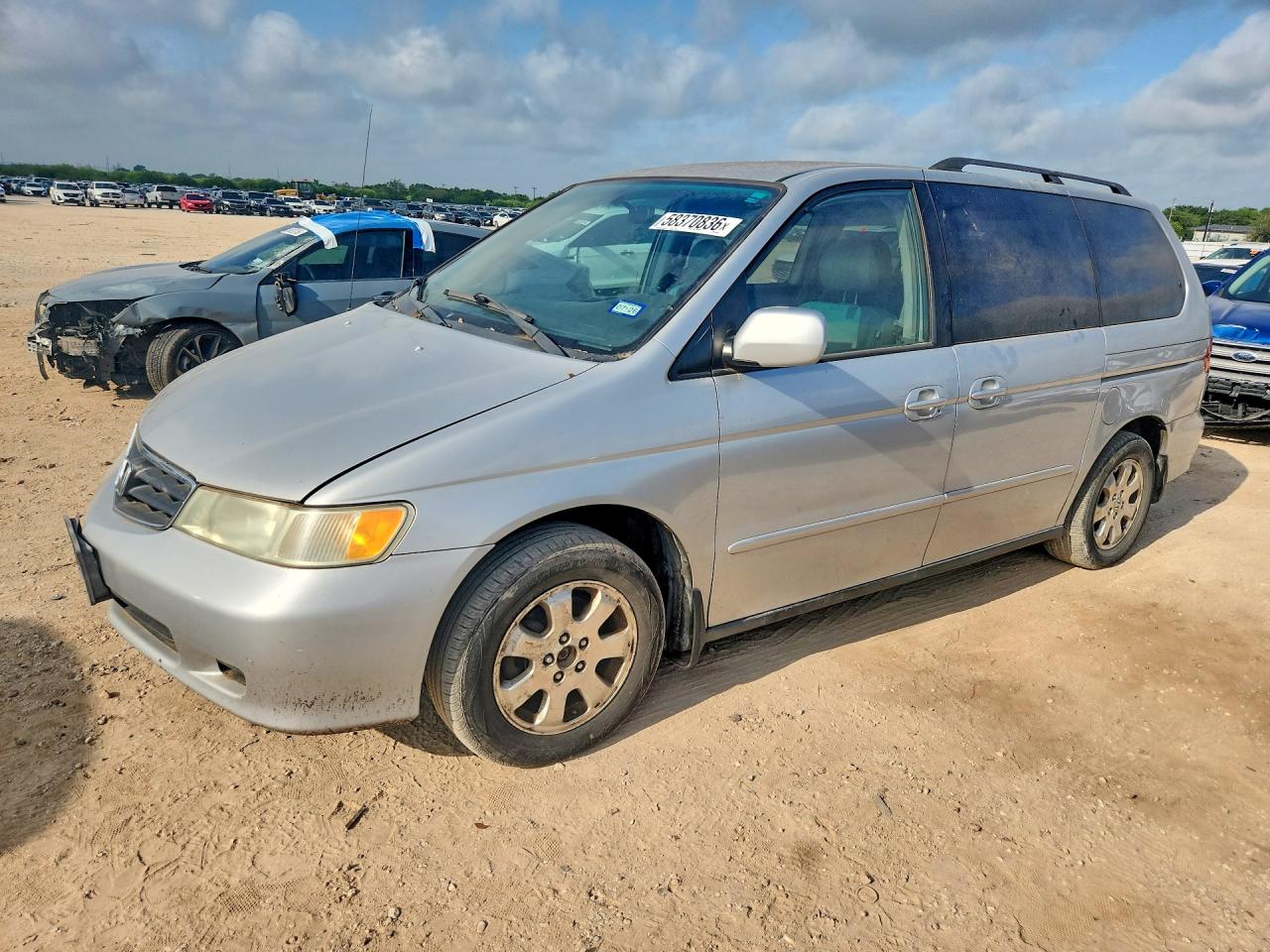2003 Honda Odyssey Exl Silver vin: 5FNRL18003B008789
