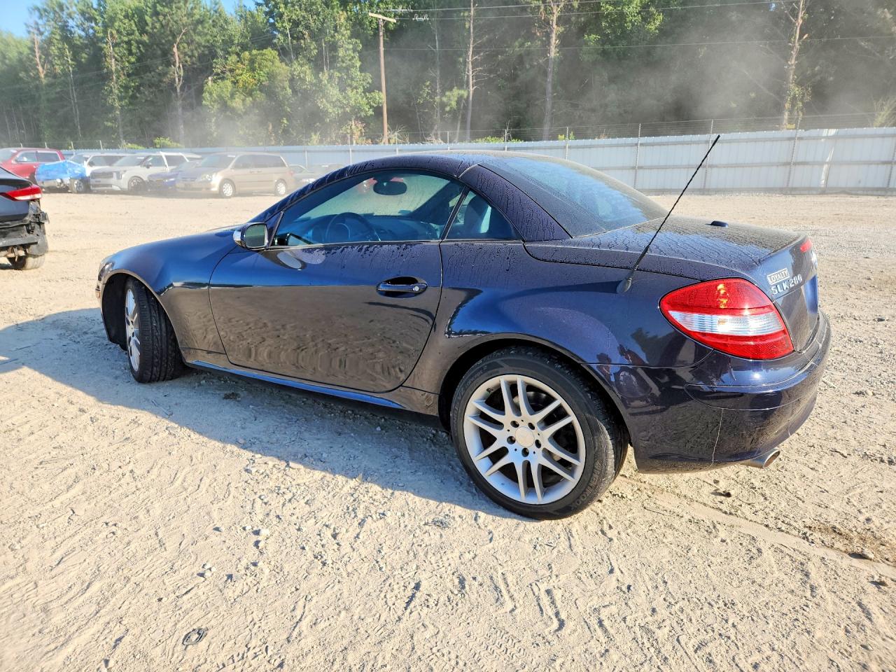 2008 Mercedes-benz Slk 280 Blue vin: WDBWK54F78F174235