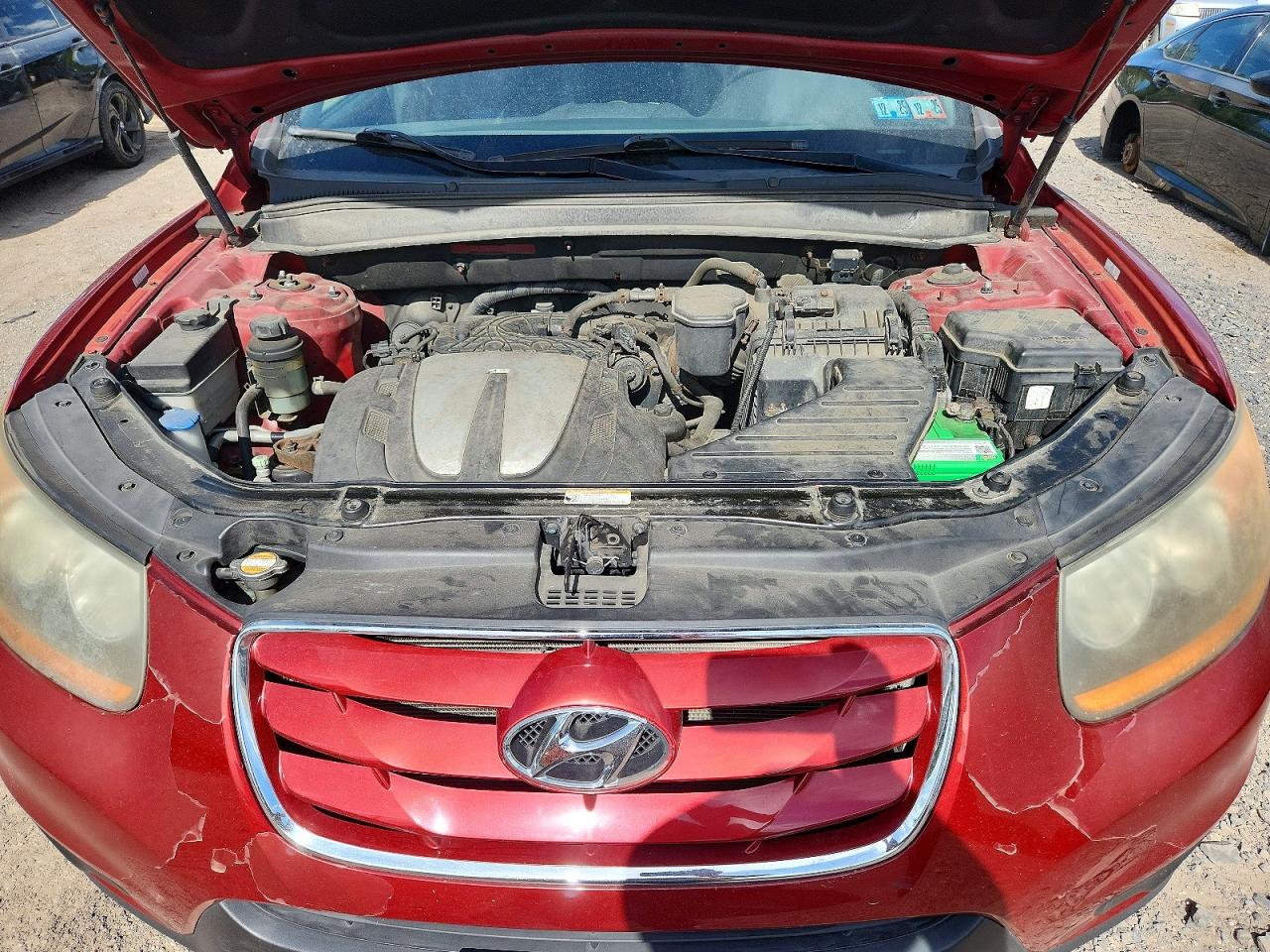 2011 Hyundai Santa Fe Se Красный vin: 5XYZHDAG3BG003815