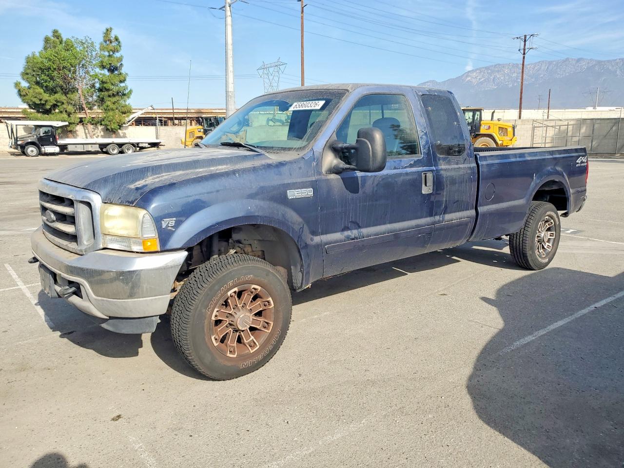 2002 Ford F250 Super Duty Blue vin: 1FTNX21L52EA85056