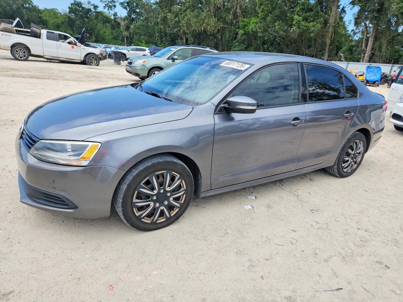 2012 Volkswagen Jetta Se Gray vin: 3VWDP7AJ2CM002361