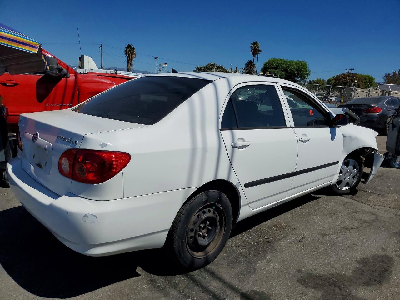 2006 Toyota Corolla Ce White vin: 1NXBR32E86Z734956