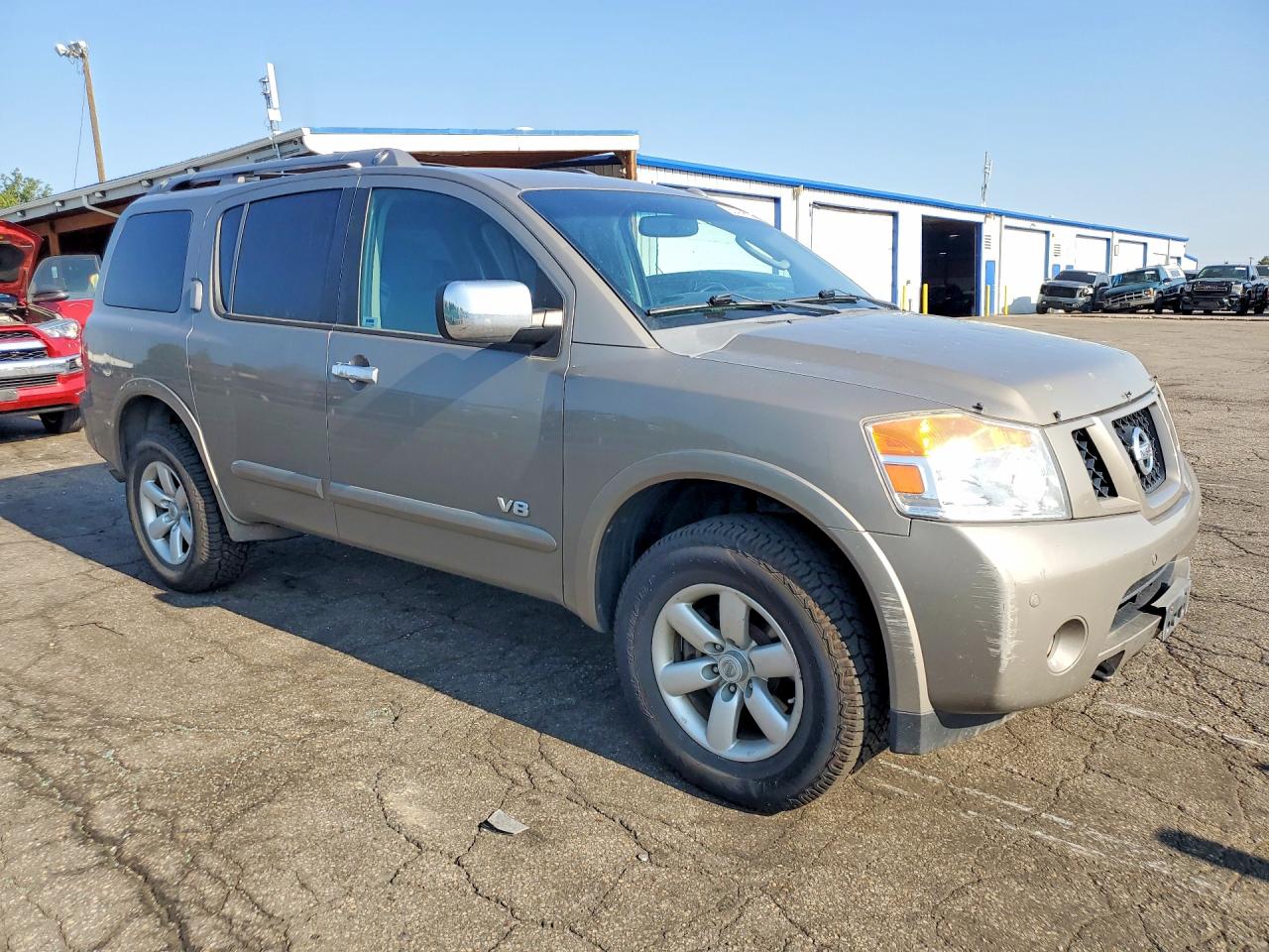2008 Nissan Armada Se Gray vin: 5N1AA08CX8N611471