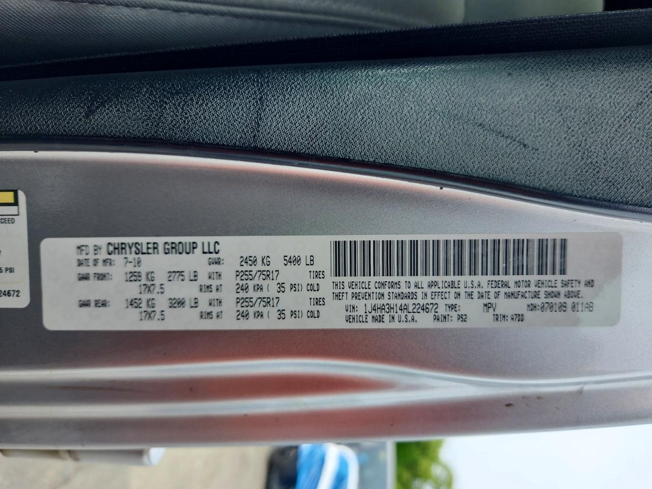 2010 Jeep Wrangler Unlimited Sport Silver vin: 1J4HA3H14AL224672