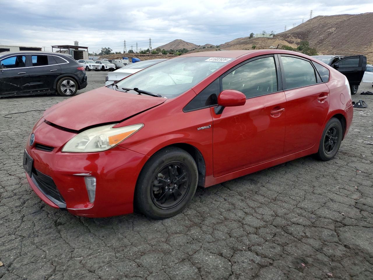 2012 Toyota Prius Two Red vin: JTDKN3DU4C1599668