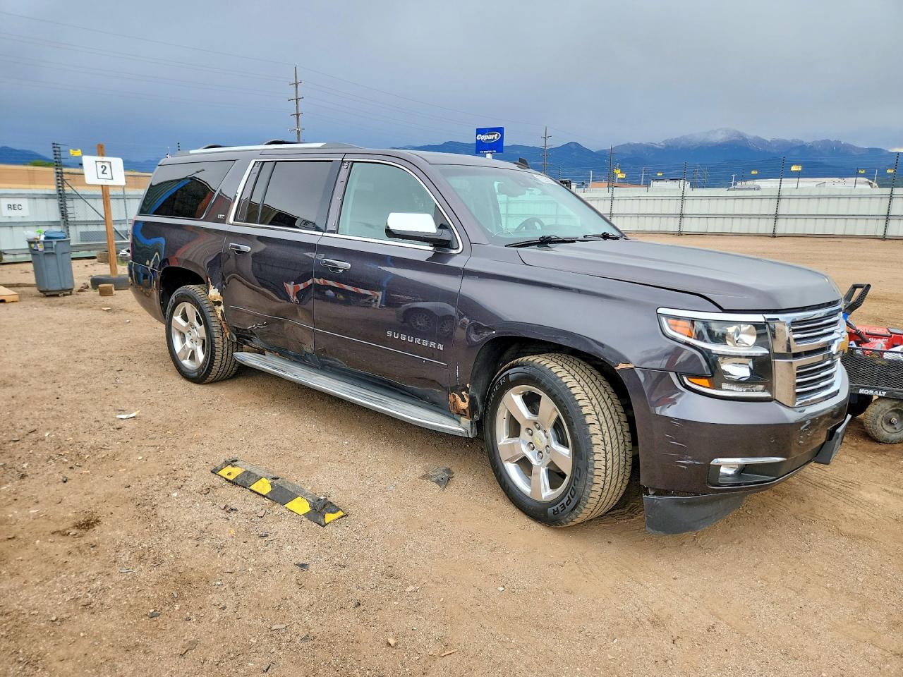 2015 Chevrolet Suburban K1500 Ltz Gray vin: 1GNSKKKC7FR243998