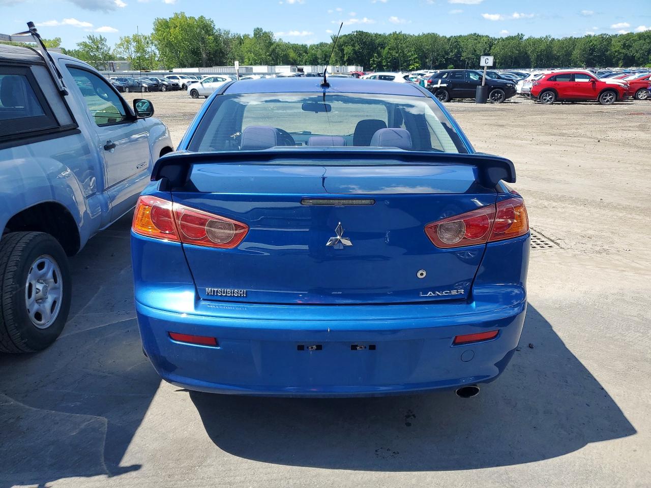 2009 Mitsubishi Lancer Es/es Sport Blue vin: JA3AU26U29U036131