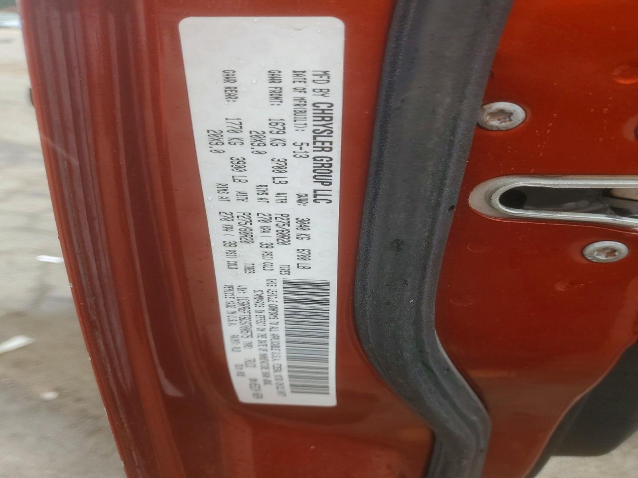 2013 Ram 1500 St Orange vin: 1C6RR6FT6DS700575