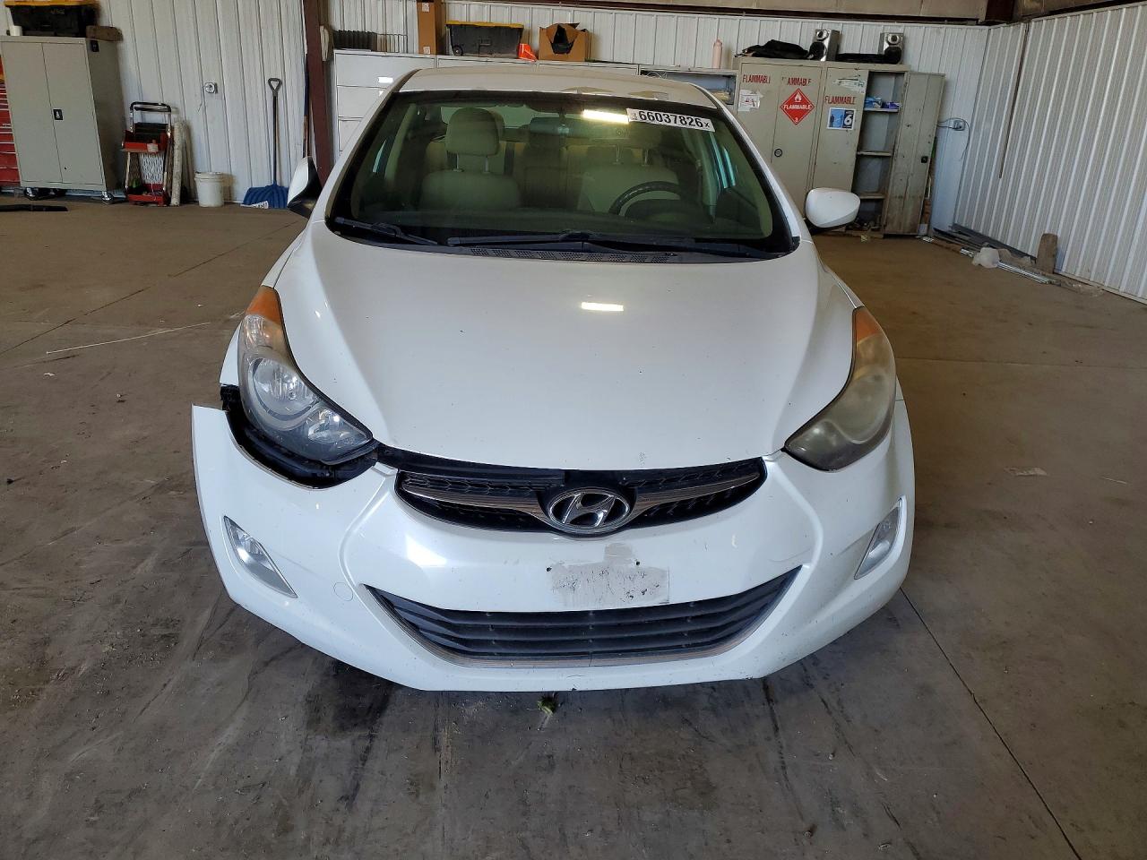 2013 Hyundai Elantra Gls White vin: 5NPDH4AE0DH374094