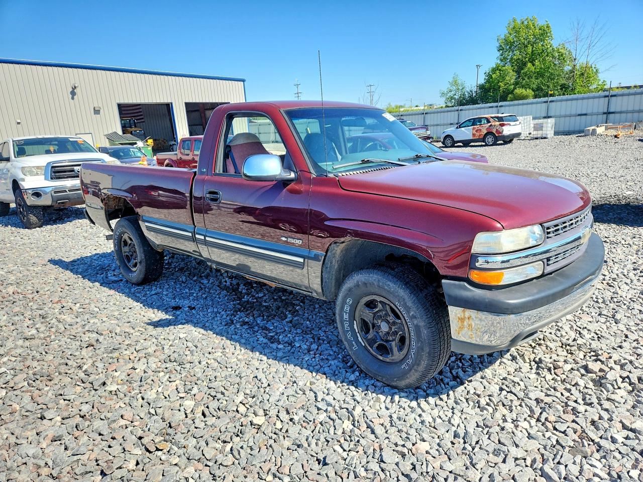 2000 Chevrolet Silverado K1500 Red vin: 1GCEK14T6YZ151992