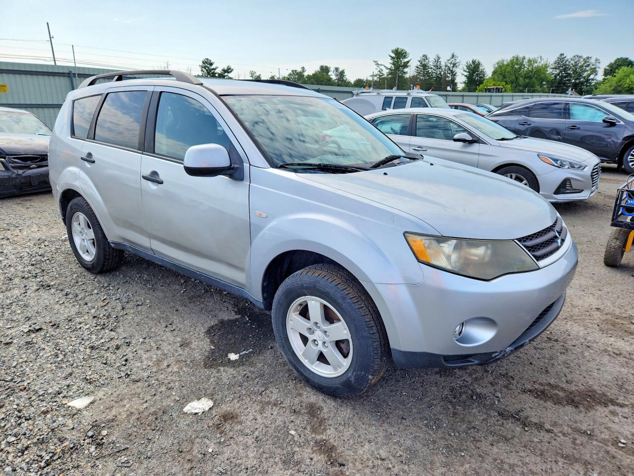 2007 Mitsubishi Outlander Ls Silver vin: JA4MT31X67U011541