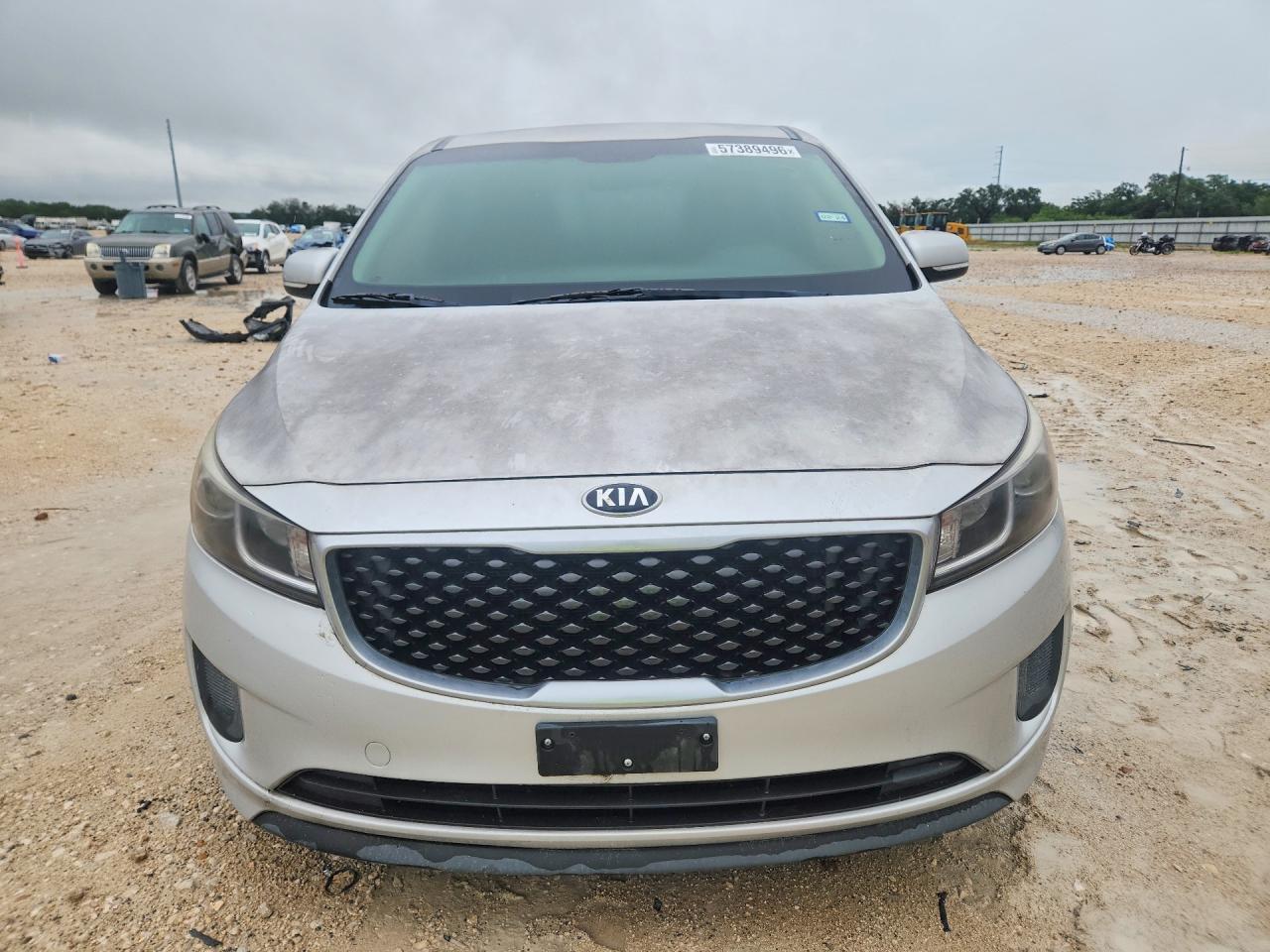 2017 Kia Sedona Lx Silver vin: KNDMB5C17H6231340