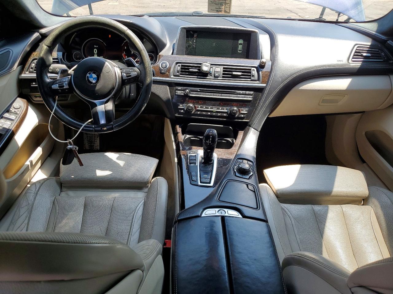 2014 Bmw 650 I Gran Coupe Black vin: WBA6B2C54ED129458