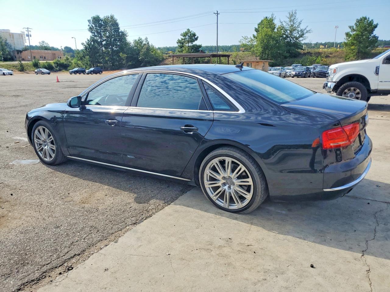2012 Audi A8 L Quattro Black vin: WAURVAFDXCN008264