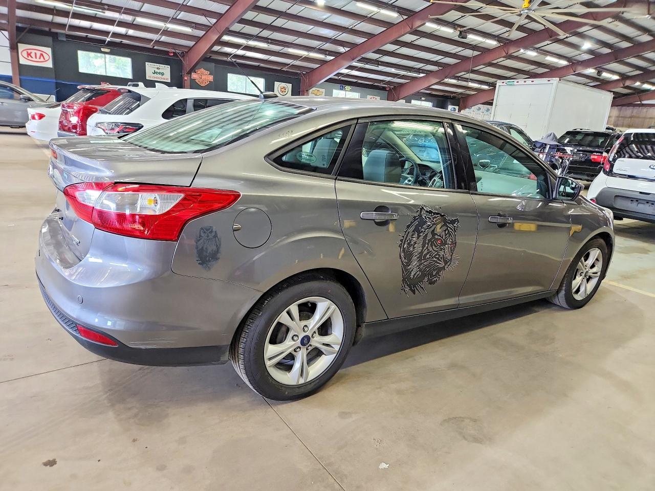 2014 Ford Focus Se Gray vin: 1FADP3F20EL454719