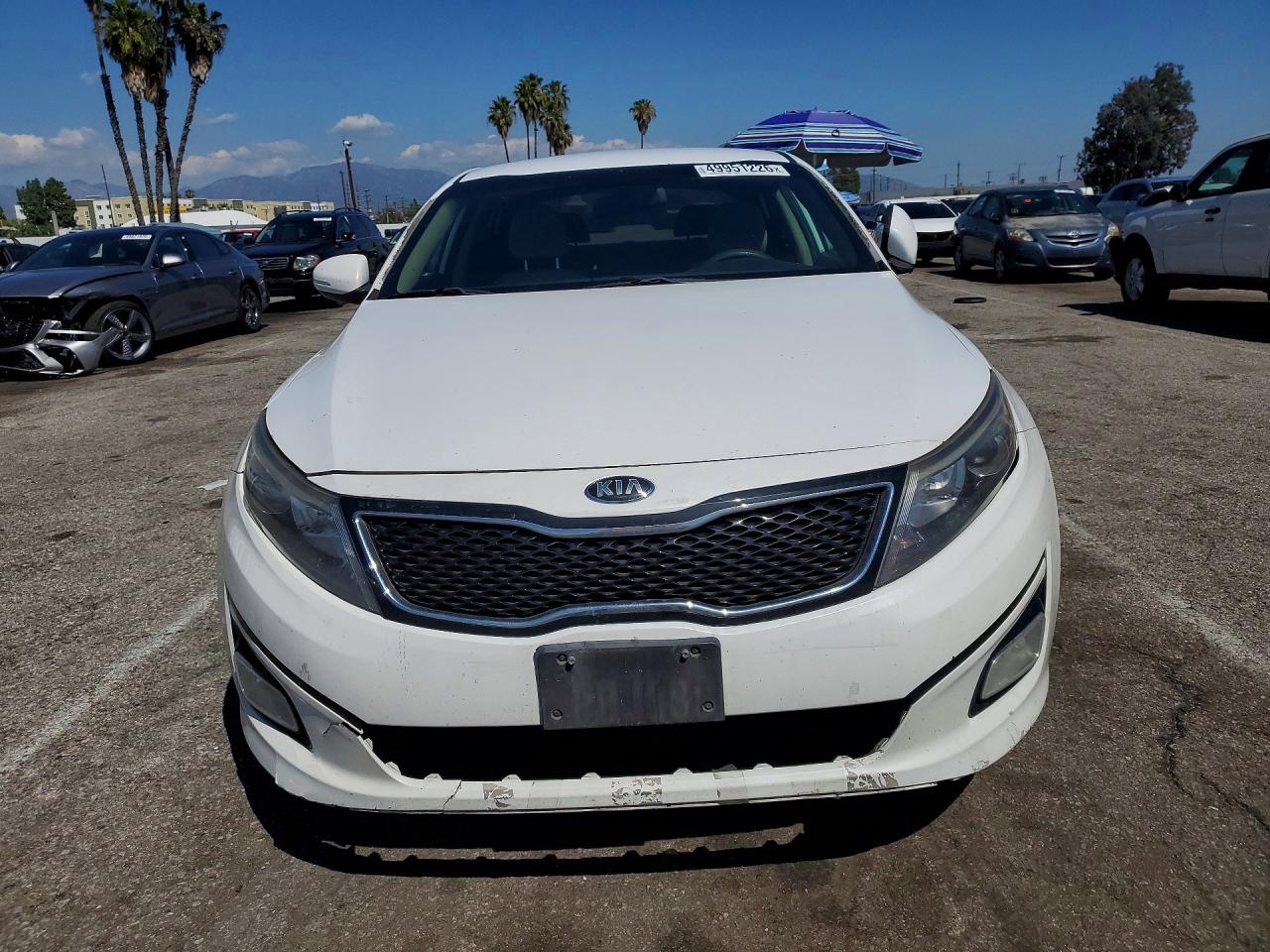 2015 Kia Optima Lx Белый vin: 5XXGM4A72FG406875