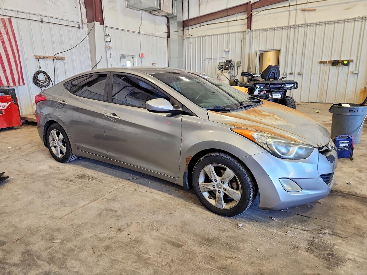 2013 Hyundai Elantra Gls Silver vin: KMHDH4AE7DU998167