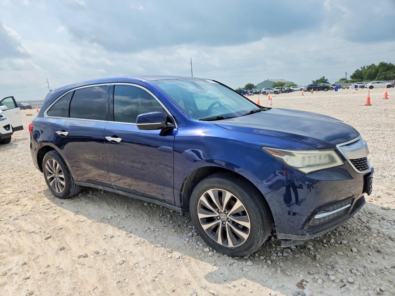 2015 Acura Mdx Technology Blue vin: 5FRYD3H43FB011082
