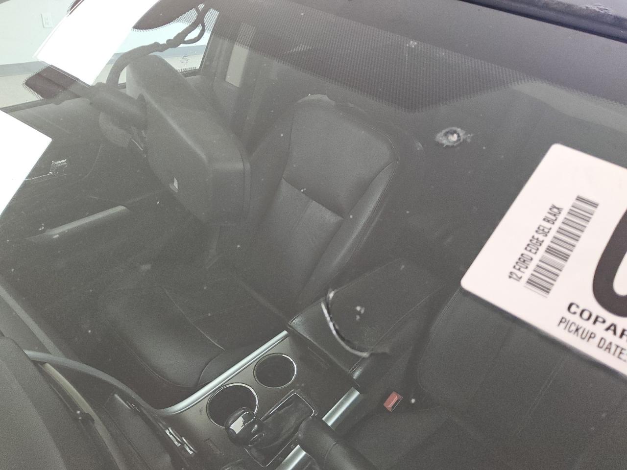 2012 Ford Edge Sel Черный vin: 2FMDK3JC0CBA04019 Damage: Windshield, Broken, Replacement Required