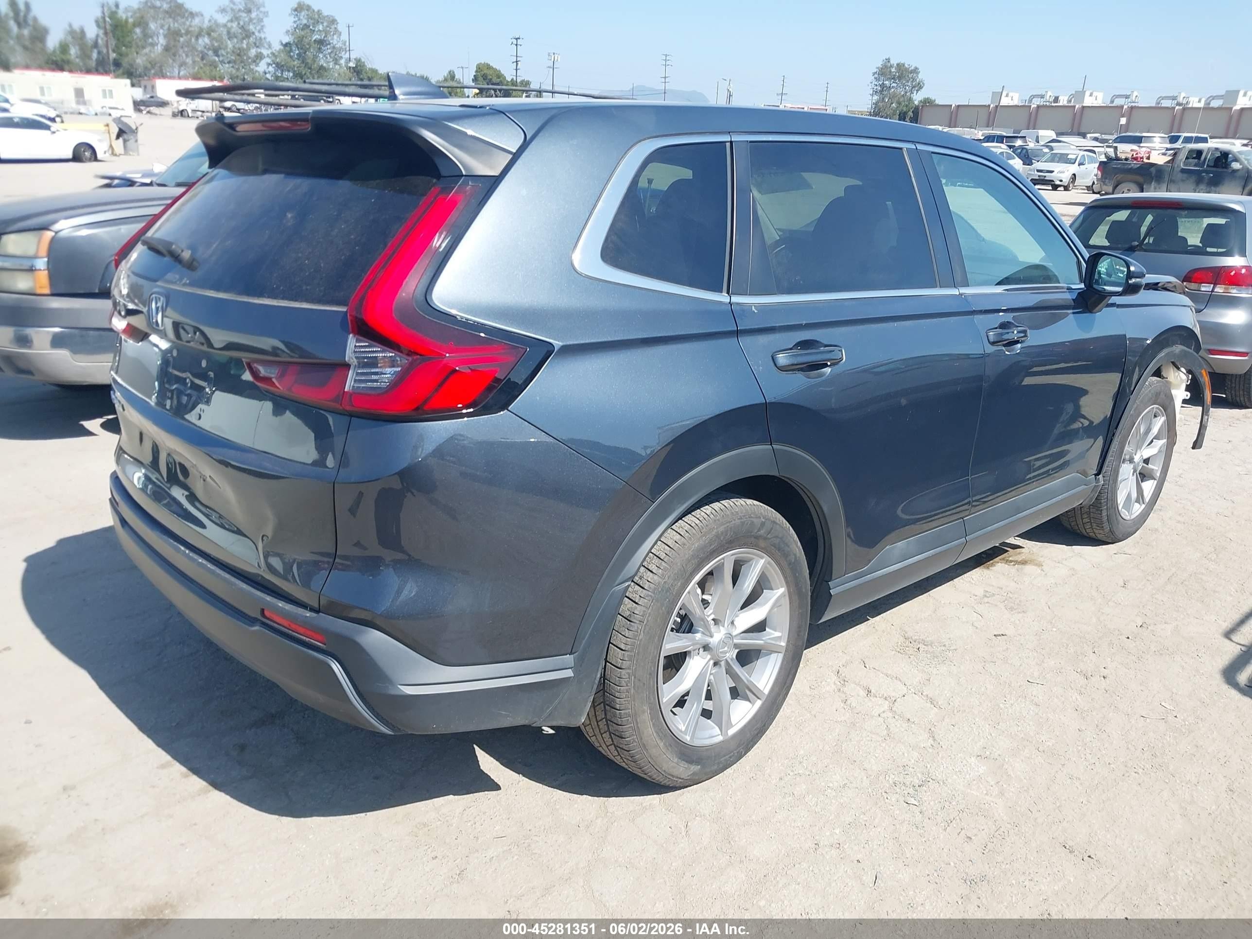 2023 Honda Cr-v Ex Серый vin: 7FARS4H42PE004664