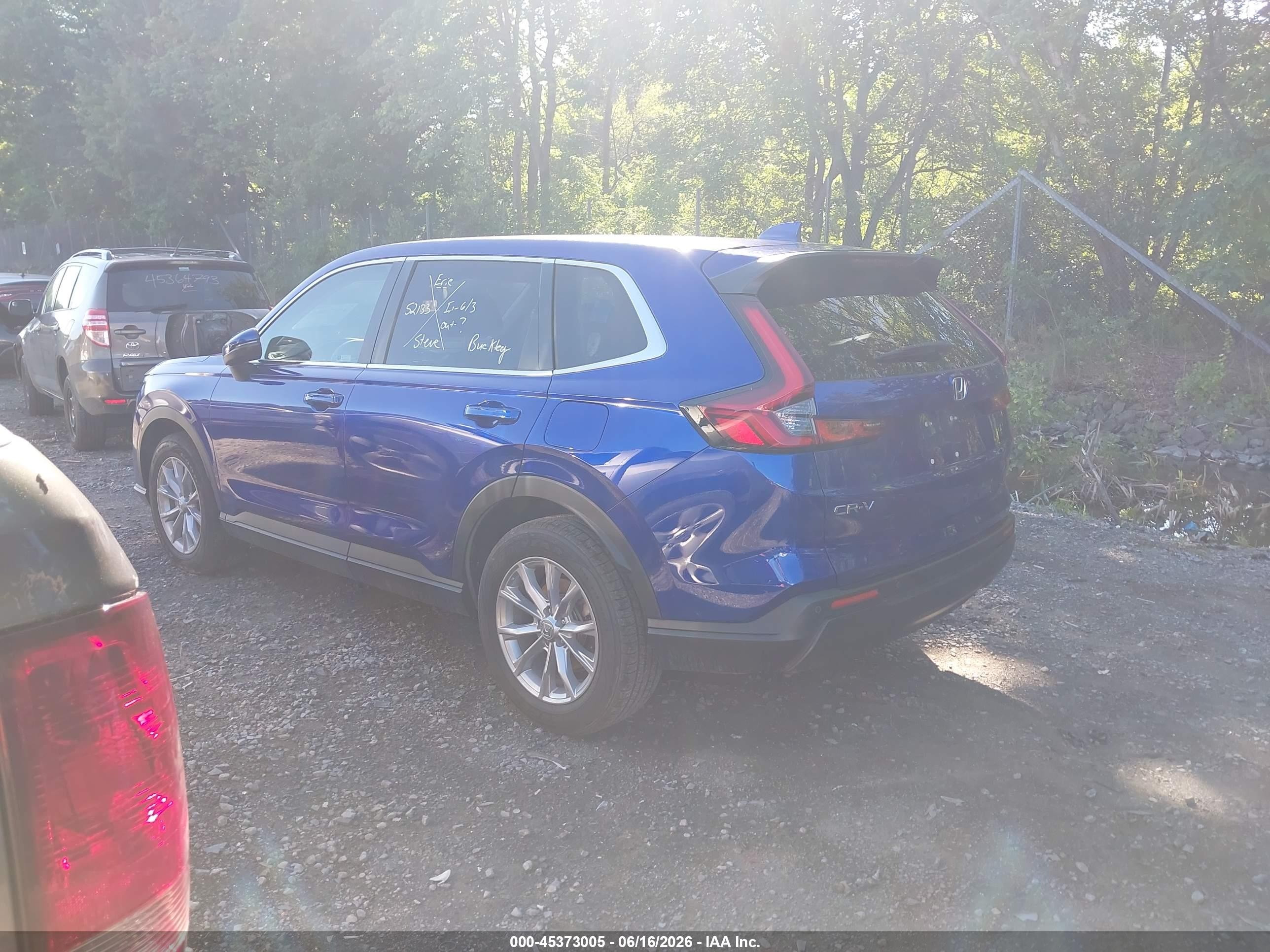 2023 Honda Cr-v Ex-l Awd Blue vin: 7FARS4H78PE019938