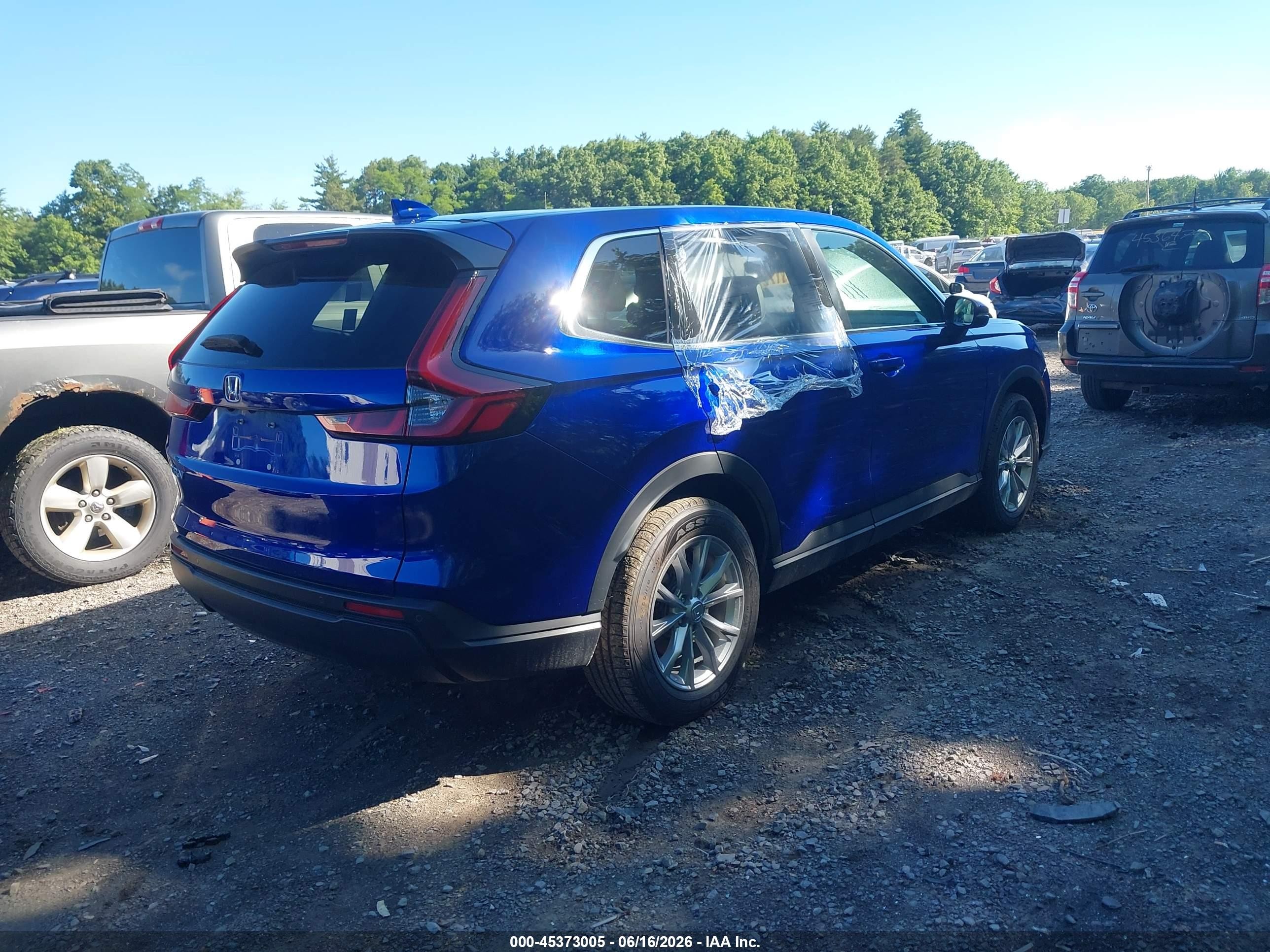 2023 Honda Cr-v Ex-l Awd Blue vin: 7FARS4H78PE019938